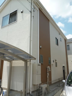 新座市畑中で2階下ろしカバー6m